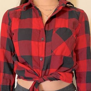 “H&M Plaid Flannel Shirt”